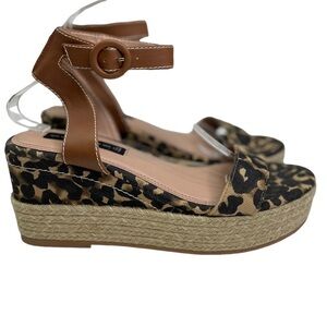 Steven By Steve Madden Kippie Women’s Leopard Platform Espadrille Sandals